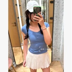 Lululemon nwt cap sleeve Henley t shirt